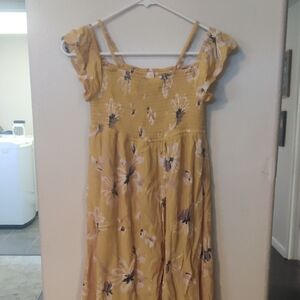 O'Neill Mustard Textured Dress (Up For Offers)